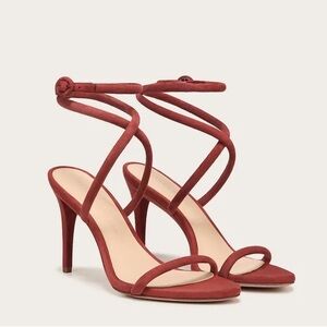 Veronica Beard Marceline Strappy Sandals In Redwood